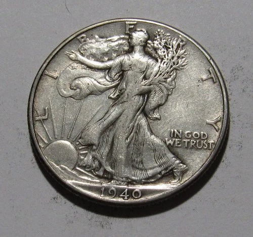 Photo of a 1940-P Walking Liberty Half Dollar from an eBay listing that sold on Jul 19, 2026