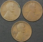 Lot of 3x 1914 S Lincoln Wheat Copper Cents 1C **HIGHLY SOUGHT RARITY**