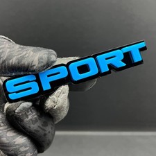 1pc Sport Badge 3d Multicolor Acrylic Exterior Emblem For Car Suv Truck 1pc Sport Badge 3d Multicolor Acrylic Exterior Emblem For Car Suv Truck