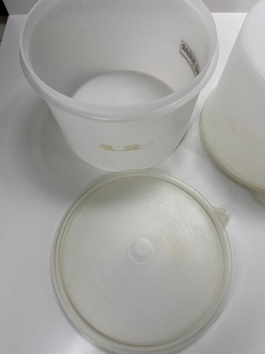 Vintage white opaque container bundle coconut icing sugar tea bags - Picture 14 of 17