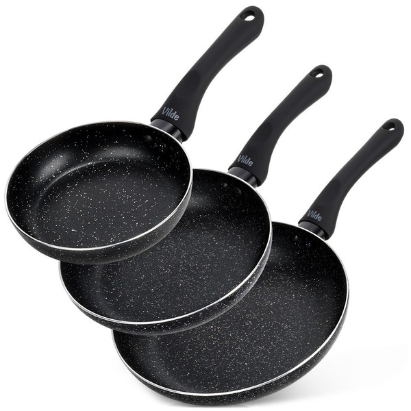 Bratpfanne Pfanne Pfannenset Granit Induktion 16Cm 20Cm 24Cm 3-Teilig-image