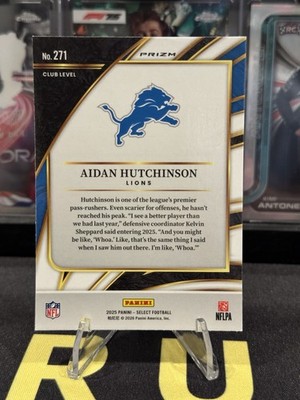 2025 Panini Select - Club Level Aidan Hutchinson #271 Pink Shock