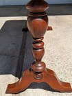 Rectangular Wood Console Table Brown, Turned Legs, Medium Wood Tone, Indoor — photo 3