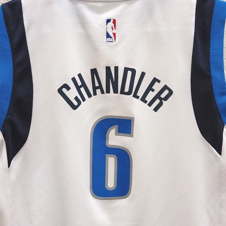 Camiseta Adidas NBA Dallas Mavericks local Tyson Chandler #6 juvenil grande 14-16 Foto 4 de 4