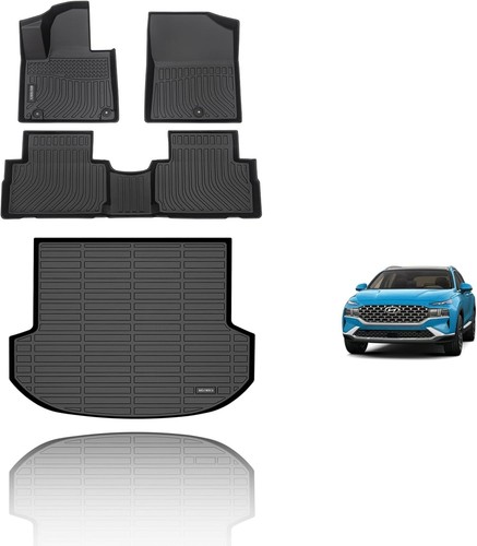 KELCSEECS All Weather Floor Mats & Cargo Liner 2021-2023 - Trunk Liner - Black