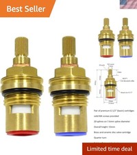 Ceramic Disc Faucet Cartridge - G 1/2" Pair for Reliable Hot  Cold Replacement