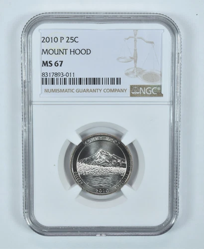 2010-P Washington Quarter Mount Hood America The Beautiful MS67 NGC