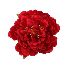 6 Inch Peony Flower Hair Clip Bridesmaid Pin Up Flower Brooch for Wedding Par...