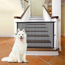 Baby Gate for Stairs No Drilling 43.3" W x 28.3" H Retractable Dog Gate Baby...