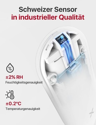 X-Sense WLAN Hygrometer Thermometer Innen, Temperatur- und