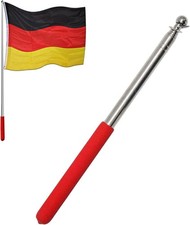 Fahnenstange Teleskop Edelstahl ausziehbar Lehrerpfeil Flaggenmast Handheld