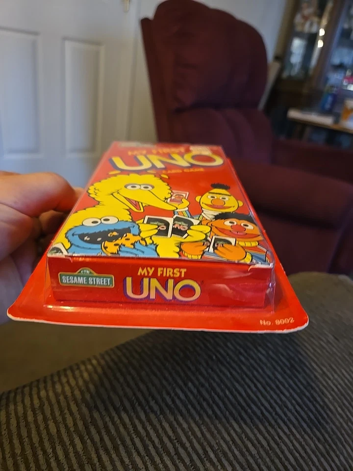 Vintage 1992 Mattel Sesame Street My First UNO Card Game NEW Condition - Image 2 of 4