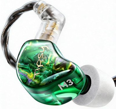 Tipsy M3 Professional IEM for Musicians, 2BA + 1DD Drivers, 36Db PNC, IPX5, Acou