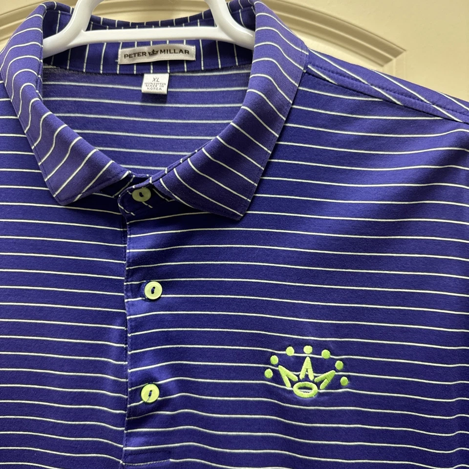 Polo Peter Millar Scotty Cameron 2014 Cinco de Mayo azul/cal 7 pontas coroa - Imagem 3 de 4