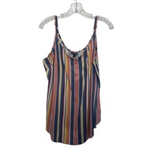 Torrid Striped Cami Tank Top Size Large 0 Multicolor New Adjustable Straps