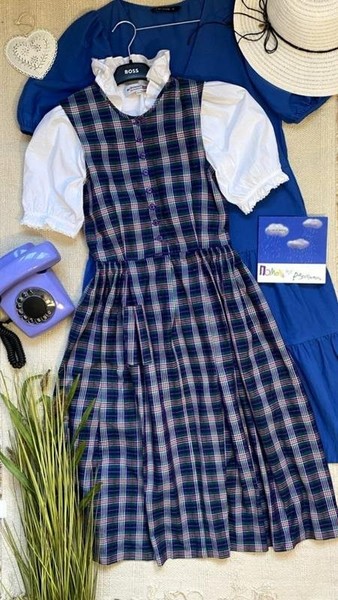 Women Laura Ashley Dress Multicolor Cotton 34 / XS #A2M5