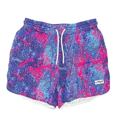 TLF Take Life Further GTS Mesh Shorts Mens Size Large Paint Splatter Design