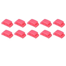 Guitar Pick Holder Plastic Pink for Guitar, Bass, Ukulele Pack of 10