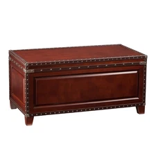 Amherst Trunk Coffee Table w/ Storage, Brown