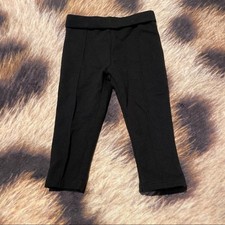 Garanimals Pull On Pants Baby Girl Size 12 Months Solid Black Spandex Blend