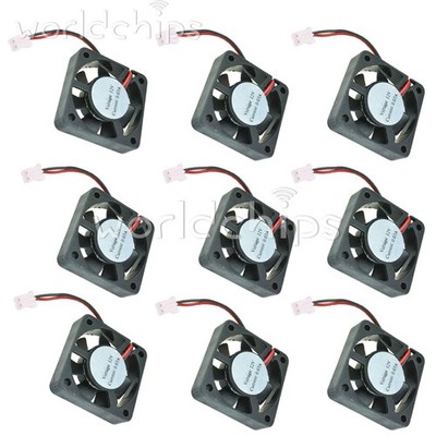 100PCS 12V 2pin Cooler Fan 40x40x10mm Arduino Raspberry Pi 3D printer computer