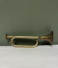 Small Metal Trumpet 5 Inches Long Gold Tone Music Instrument