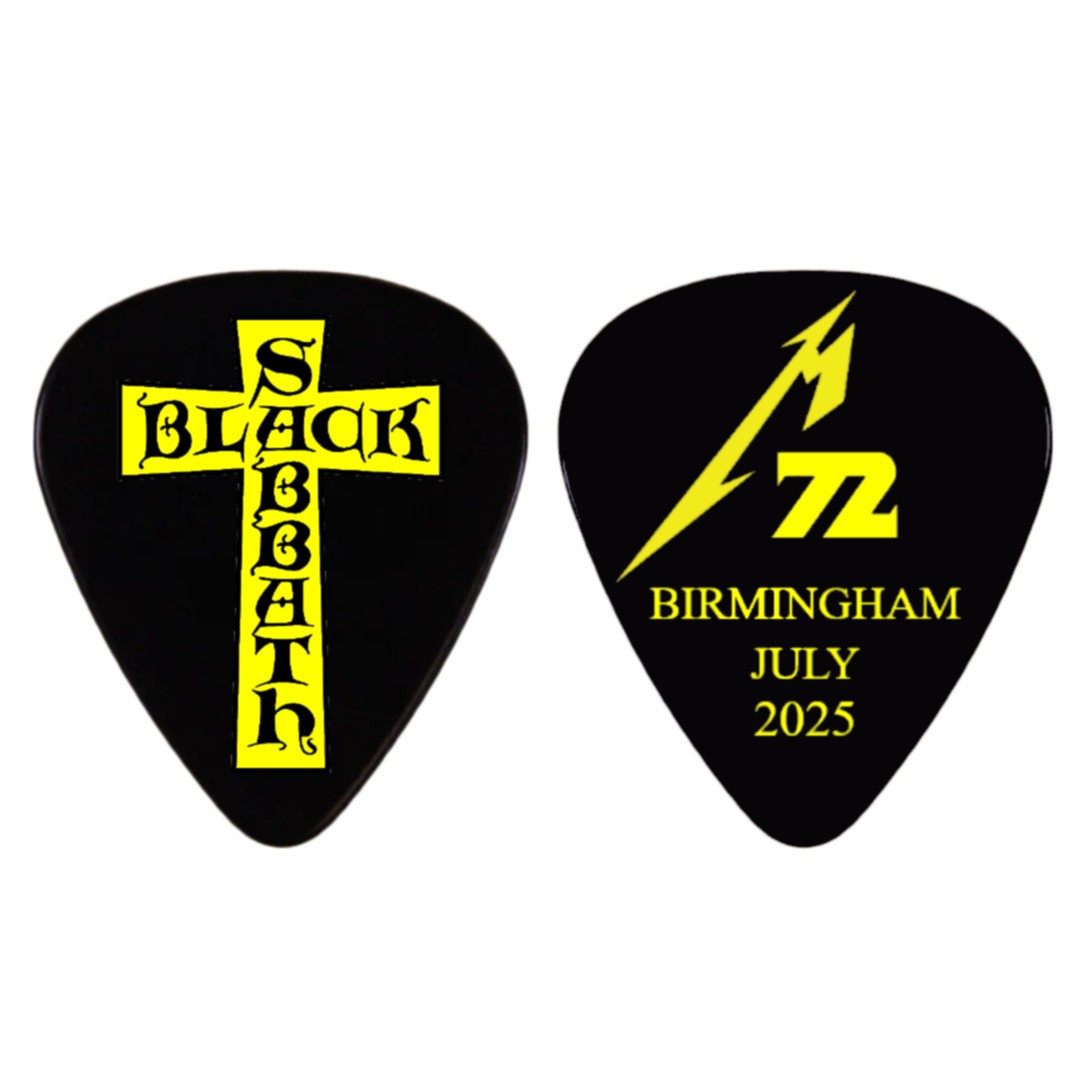 Metallica Black Sabbath Birmingham England Novelty Guitar Pick | eBay