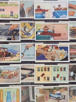 1929 Lambert & Butler (UK) ''Hints & Tips for Motorists'' Complete (25) Card Set