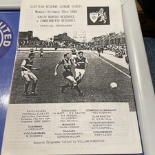 Raith Rovers V Cowdenbeath Reserves 86/87