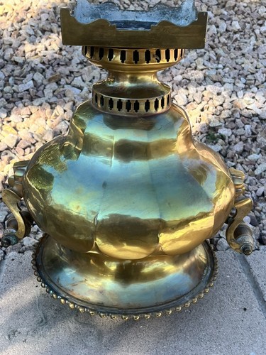 Antiguo SAMOVAR por MEDVEDEV Tula Rusia Circa 1840 Latón Fino - Imagen 12 de 18