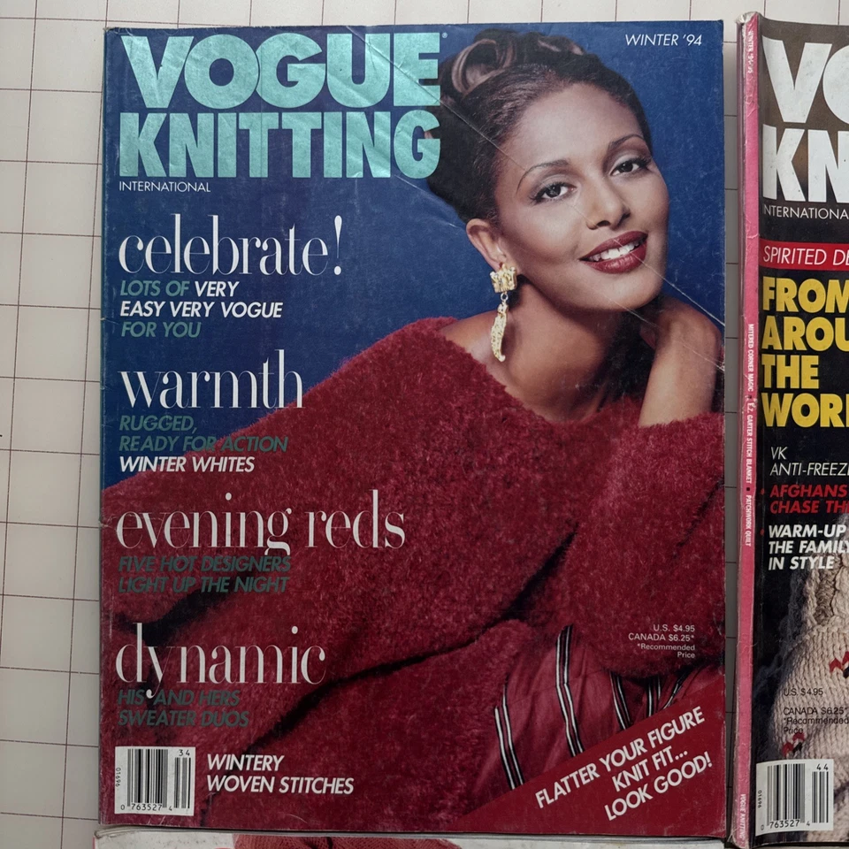 Vogue Knitting International Lot of 5, Knitting Pattern Editions 1994-1998 - Image 2 of 4