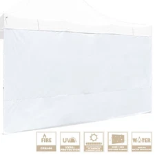 InstaHibit 1 Pack Side Wall for 10x15 Ft EZ Pop Up Canopy Tent UV50+ Lawn Sun
