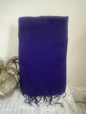 Hand Loomed Himalayan Yak Wool Shawl Purple Hand Made Scarf Throws