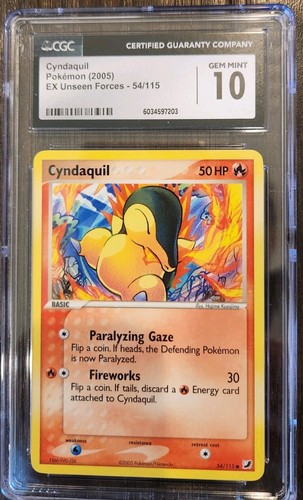 Cyndaquil graded CGC 10 for sale on eBay