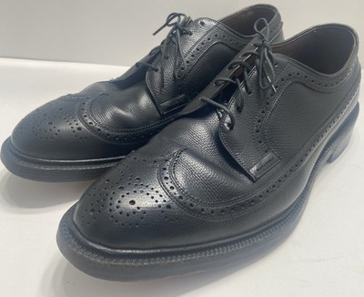 ALLEN EDMONDS MacNeil 9117 Mens 10 D Black Wingtip Derby  display picture 1