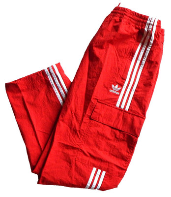 Adidas Originals Mens 3S Cargo Pants Size M JN5446 Scarlet ( Red )