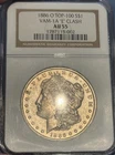 1886-O AU55 Vam 1A E Clash NGC Morga Dollar Variety BER Tough PQ Original