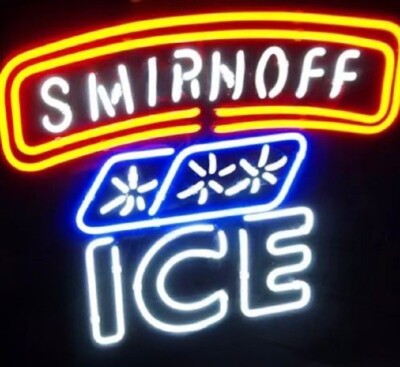 Smirnoff Ice Beer Neon Sign 19x15 Lamp Light Beer Bar Window Decor