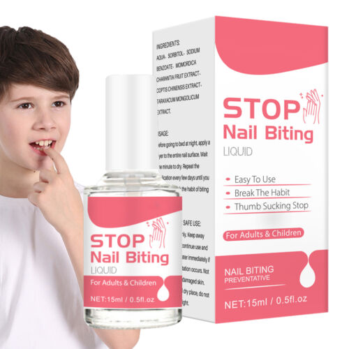 48g Nail Biting Prevention Polish Oz Nail Bite Stopper Stop Nail Biting Polish - Picture 4 of 11
