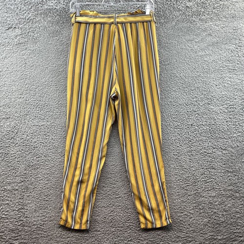 Revamped Pants Size Juniors' Medium Yellow Striped Pants Juniors' Size M - Picture 3 of 13