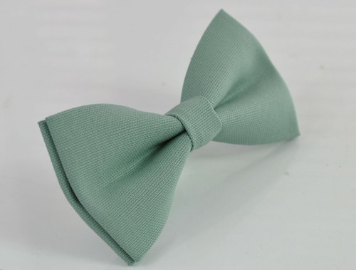 Sage Green Cotton Bow Tie + Grey Suspenders Braces for MEN / BOY KIDS / BABY - Picture 3 of 9