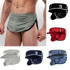 Fashion Men Underwear Thongs Pouch Shorts Soft Thong Trunks Underpants