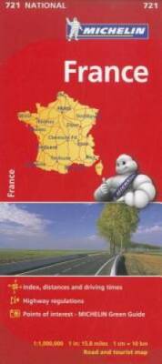 Michelin France Map 721 (Maps/Country (Michelin)) - Map By Michelin - GOOD