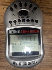 Excalibur Electronics World Series Poker Texas Hold Em Handheld Game WORKS