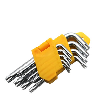 9 Stck. Torx Sechskantschlüssel Inbusstern Kurzarmschlüssel, verwendet für Möbel, Maschine, Zuhause