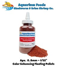 0.8mm Micro Color Enhancing Floating Pellets for Bettas, Guppies, Babies. Bottle