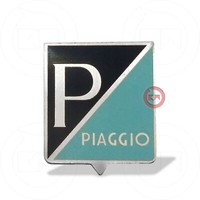 "Emblem Logo Quadrat \"Piaggio\" Aufkleber Aus Metall Vespa 50 Schein Werfer Rund"