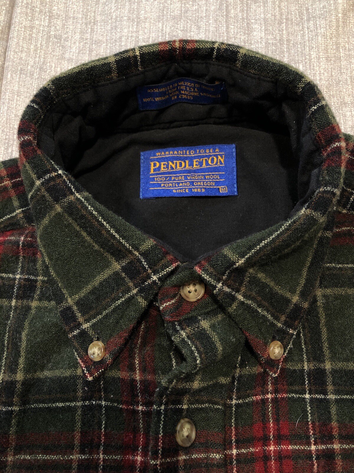 Pendleton Will Button Down Long Sleeve Red & Gree… - image 4