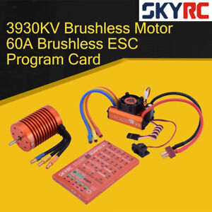 SKYRC LEOPARD 60A ESC 9T 4370KV Brushless Motor 1/10 Car Combo w/program card