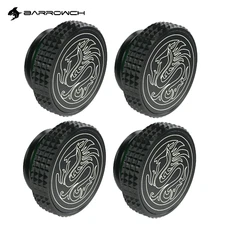 Barrow BarrowCH G1/4" Stop Plug Fitting Special Edition Pegasus Black , 4 Pack